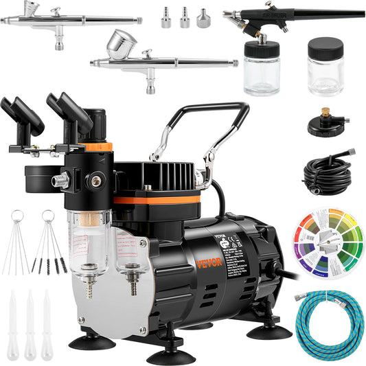 120W Dual-Action Airbrush Electric Spray Gun Set