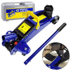 2 Ton Hydraulic Trolley Steel Jack,Flat Lifting Height 135-320 mm, 360° Wheels Car Lifter Axle Stand for Workshop Home