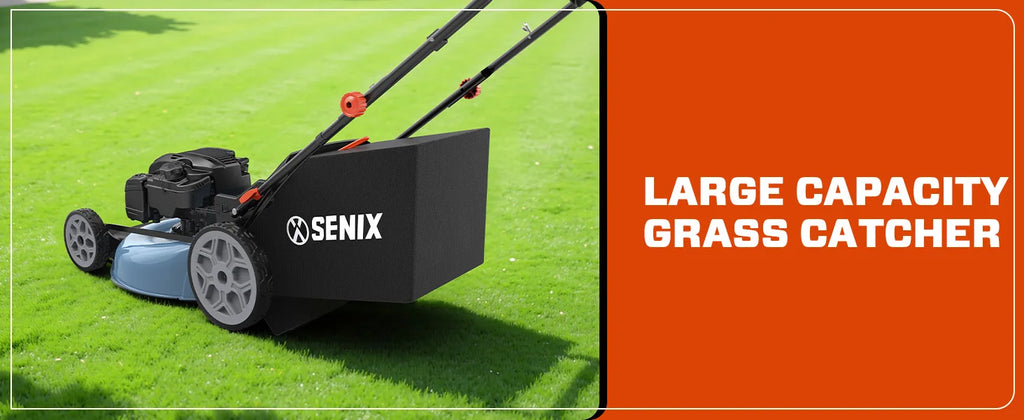 Self Propelled Lawn Mower Gas Powered 163cc 4-Cycle Engine Rear Wheel Drive Variable Speed 6 Height Adjustments