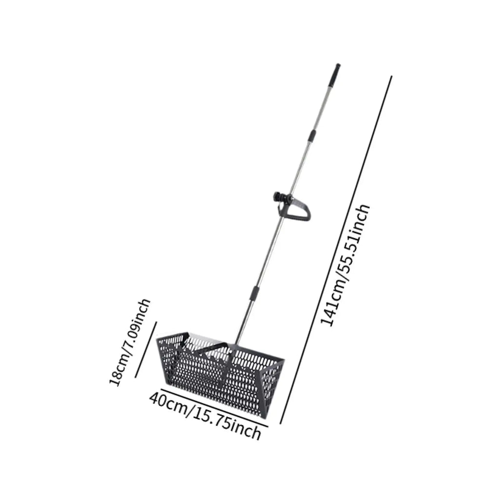 Sand Rake Premium Sifting Easy Cleanup Large Telescopic Handle Beach Sifter,Sifting Cat Litter Scooper Comfortable Handle