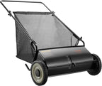 Push Lawn Sweeper, 26 Inch Leaf & Grass Collector, Strong Rubber Wheels & Heavy Duty Thickened Ste