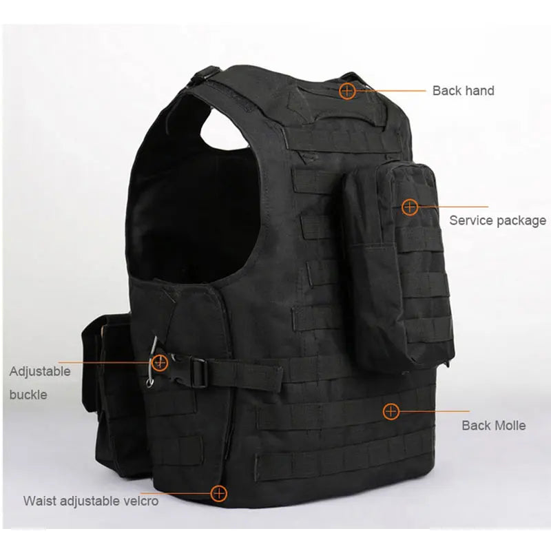 Camouflage Tactical Assault Vest - CS & Airsoft