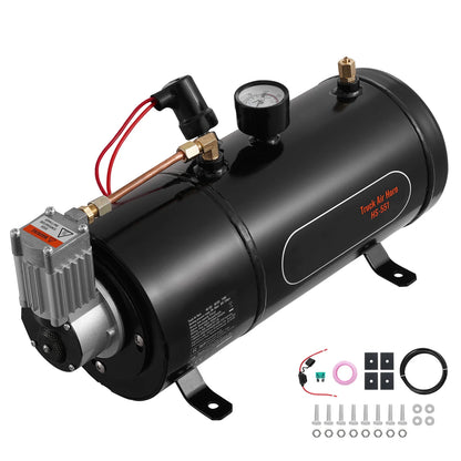 12V Train Horn Air Compressor with 3L Tank, 120 PSI