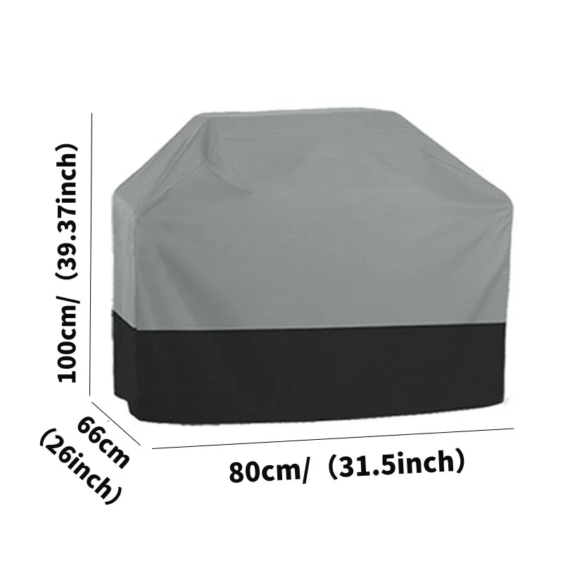 210T Oxford Cloth Outdoor BBQ Cover Waterproof Oven Cover  Garden Protective Cover UV Resistant Heavy Duty Carbon Grill Cover