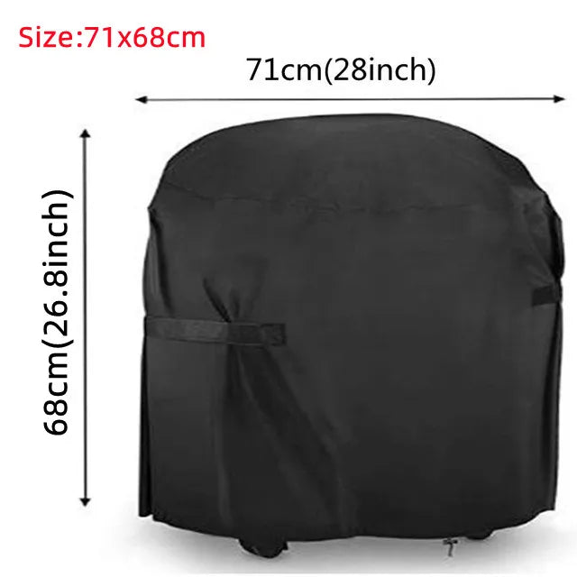 420D Oxford Cloth BBQ Cover Outdoor Dust Waterproof Rain Heavy-Duty Grill Cover Anti UV Duty Weber Heavy Protective Grill Cover