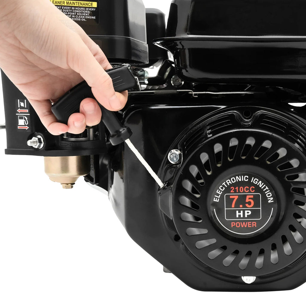 4 Strokes 212cc 7.5HP Gas Engine with Electric Start Upgrade Version For Go Kart Pressure Washers Log Splitters