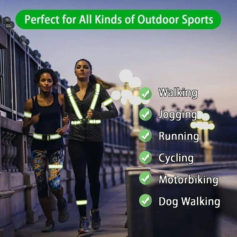 Night Running & Cycling Reflective Safety Vest