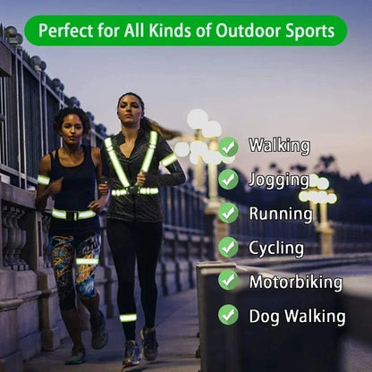 Night Running & Cycling Reflective Safety Vest