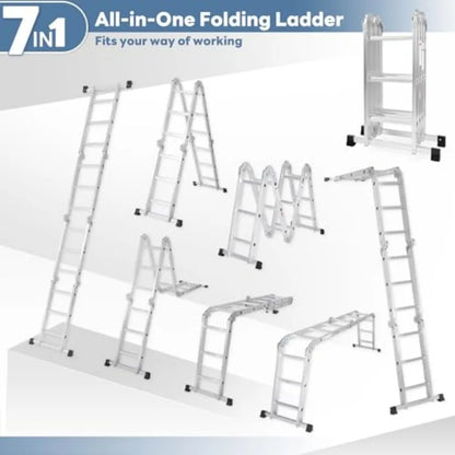 7-in-1 Aluminum Folding Ladder Heavy Duty - Home & RV