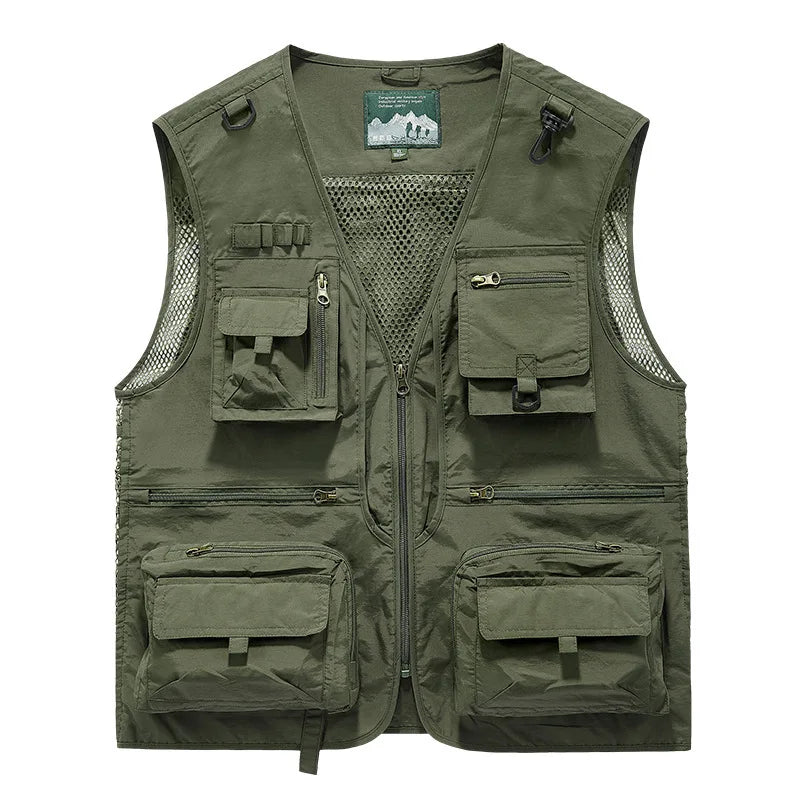 Men's Breathable Multi-Pocket Fishing Vest