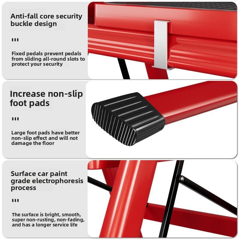 Herringbone ladder Household ladder Folding telescopic multifunctional indoor stairs Thickened climbing ladder Escalator