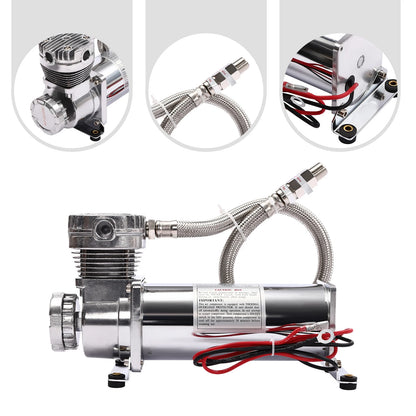 12V Air Suspension Compressor Kit 200 PSI, 50 L/Min