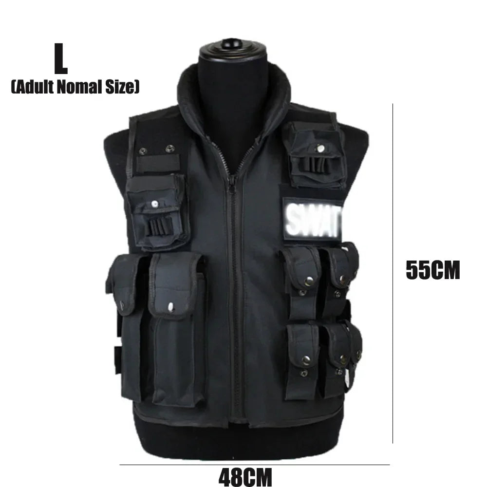 SWAT Multi-Pocket Tactical Vest - CS & Paintball