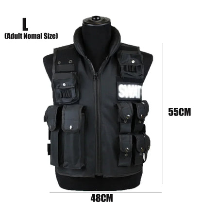 SWAT Multi-Pocket Tactical Vest - CS & Paintball