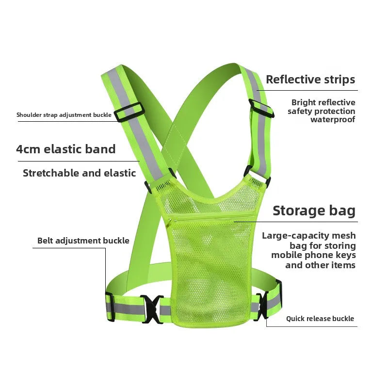 Reflective Strap Vest - Night Running & Cycling Belt