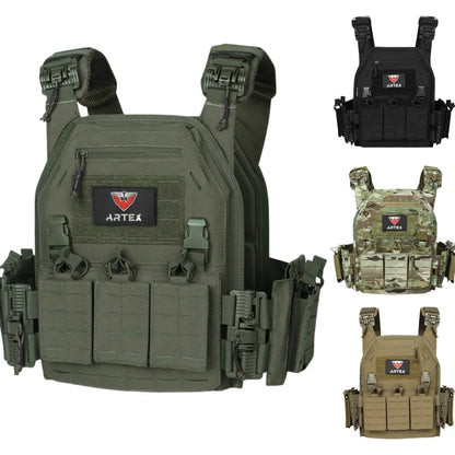 Ranger Green Plate Carrier Vest - Quick Release Molle