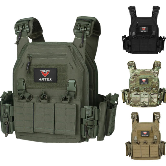 Ranger Green Plate Carrier Vest - Quick Release Molle