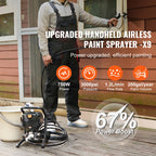 750W 950W Airless Paint Sprayer 3000PSI High Efficiency Electric Airless Sprayer Handheld Paint Sprayers Home Interior