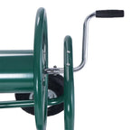 Heavy-Duty Movable Steel Gaeden Tool Cart Garden Hose Reel Cart With Basket Amd 4 Wheels For Garden Watering