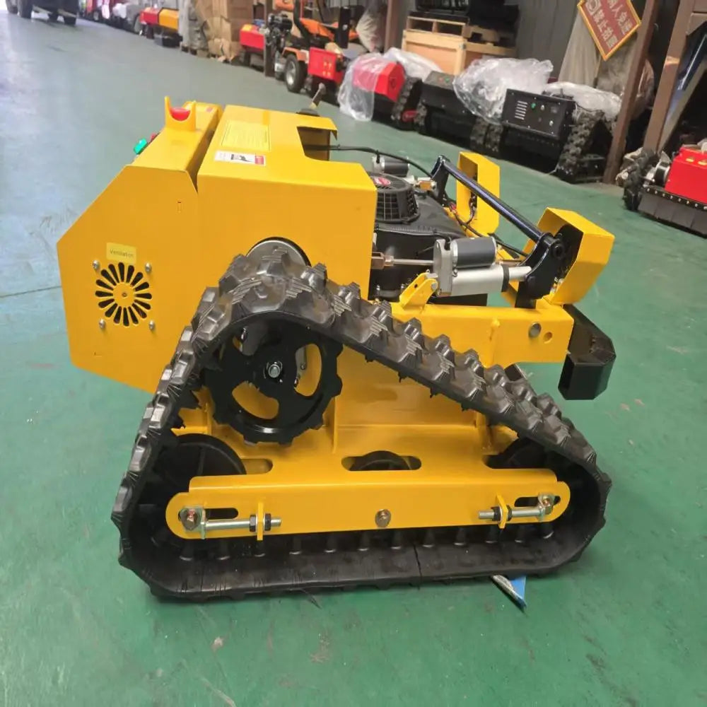 Heavy Duty RC Lawn Mower With 5KM/H Speed, 224cc Engine, Smart Remote Start & Emergency Stop Function