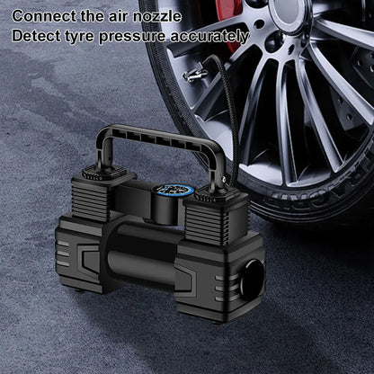 12V Car Tire Inflator with Digital Display & LED