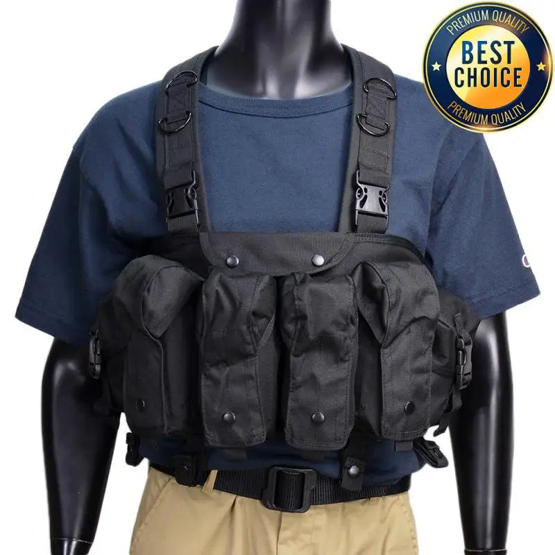 Molle Chest Rig Vest with AK Pockets - Quick Release
