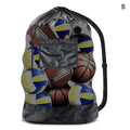 1PC Basketball Storage Bag With Zipper Pocket Volleyball Football Net Pack Gym Bags Mesh Soccer Ball Bag Extra Large Drawstring