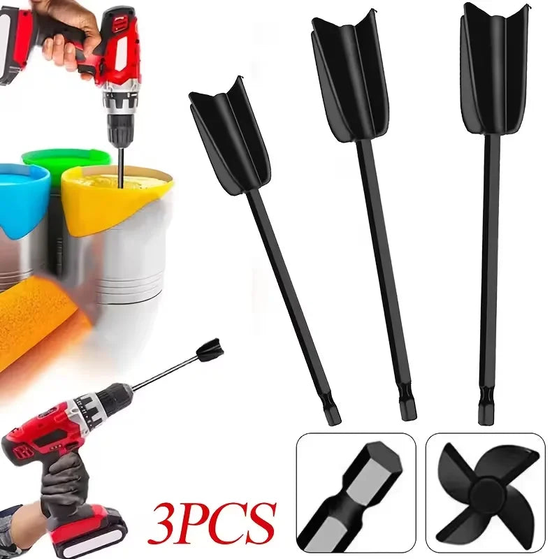 3-Pack Epoxy Resin & Paint Mixer Paddle - Hex Shank