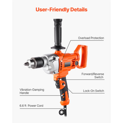 Electric Drill Mixer Set - Handheld Cement Mixer
