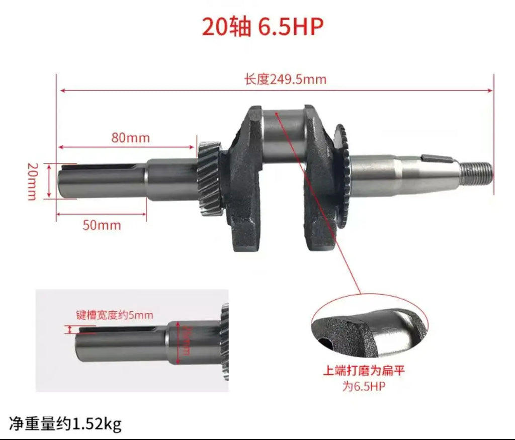 212CC 7.5HP 4-stroke Pullstart OHV Petrol Engine Air Cooled Gasoline Engine Replacement For Honda GX160 Horizontal 168F