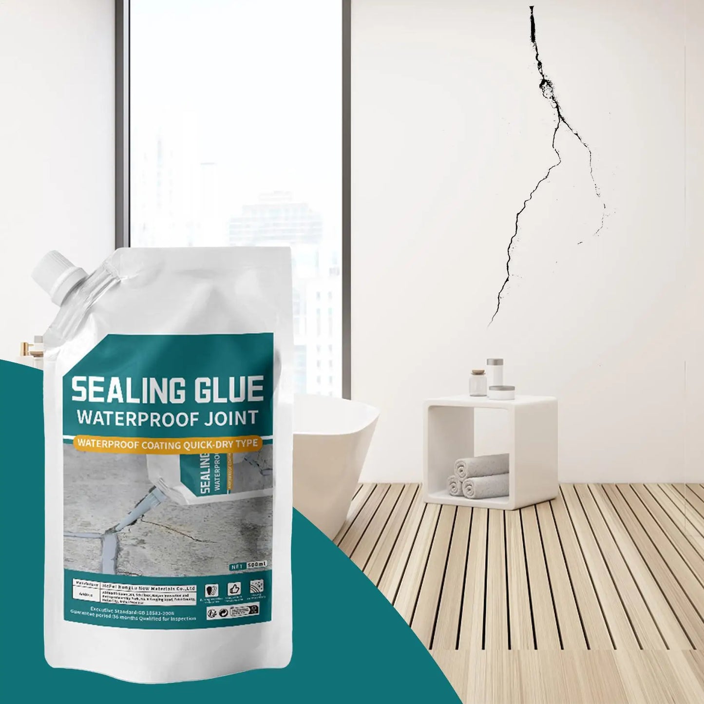 Concrete Slab Crack Filler 500ml - Quick-Drying