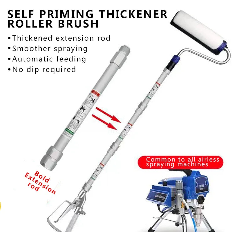 Airless Paint Roller Spray Extension Pole Spray Powder Coating Tools AirbrushHigh Pressure Paint Tools