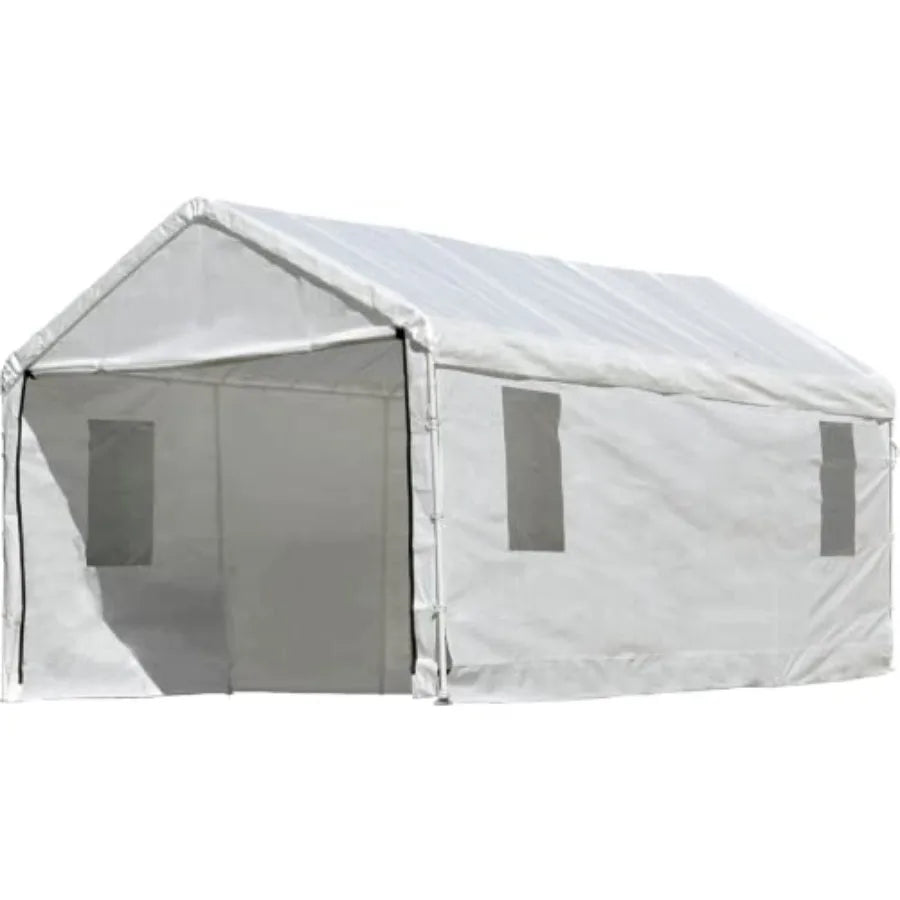 ShelterLogic Enclosure Kit with Windows for The Maxap Canopy 10 X 20 Ft. Canopy and Frame Not Included Ideal for Outdoor Storag