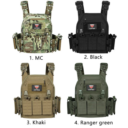 Ranger Green Plate Carrier Vest - Quick Release Molle