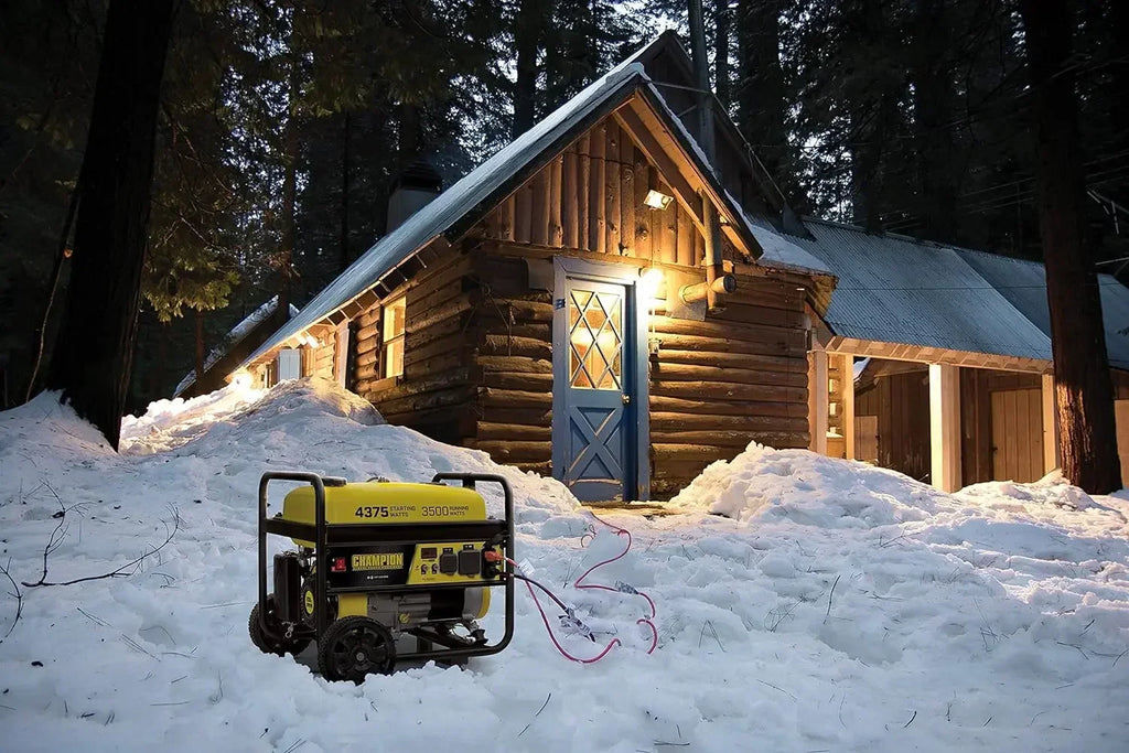 100522 4375/3500-Watt RV Ready Portable Generator with Wheel Kit, CARB