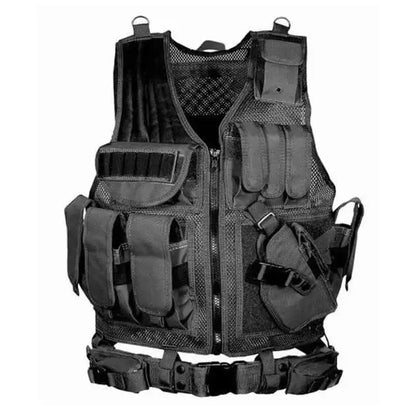 Multi-Pocket SWAT Tactical Vest - Jungle Combat
