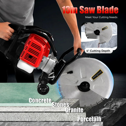 1400W Concrete Cutter Wall Chaser with 13" Blade