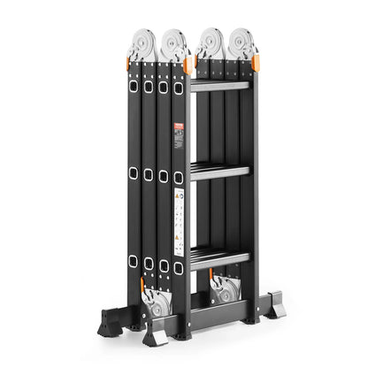 7-in-1 Multi-Purpose Folding Ladder - A-Frame Telescoping
