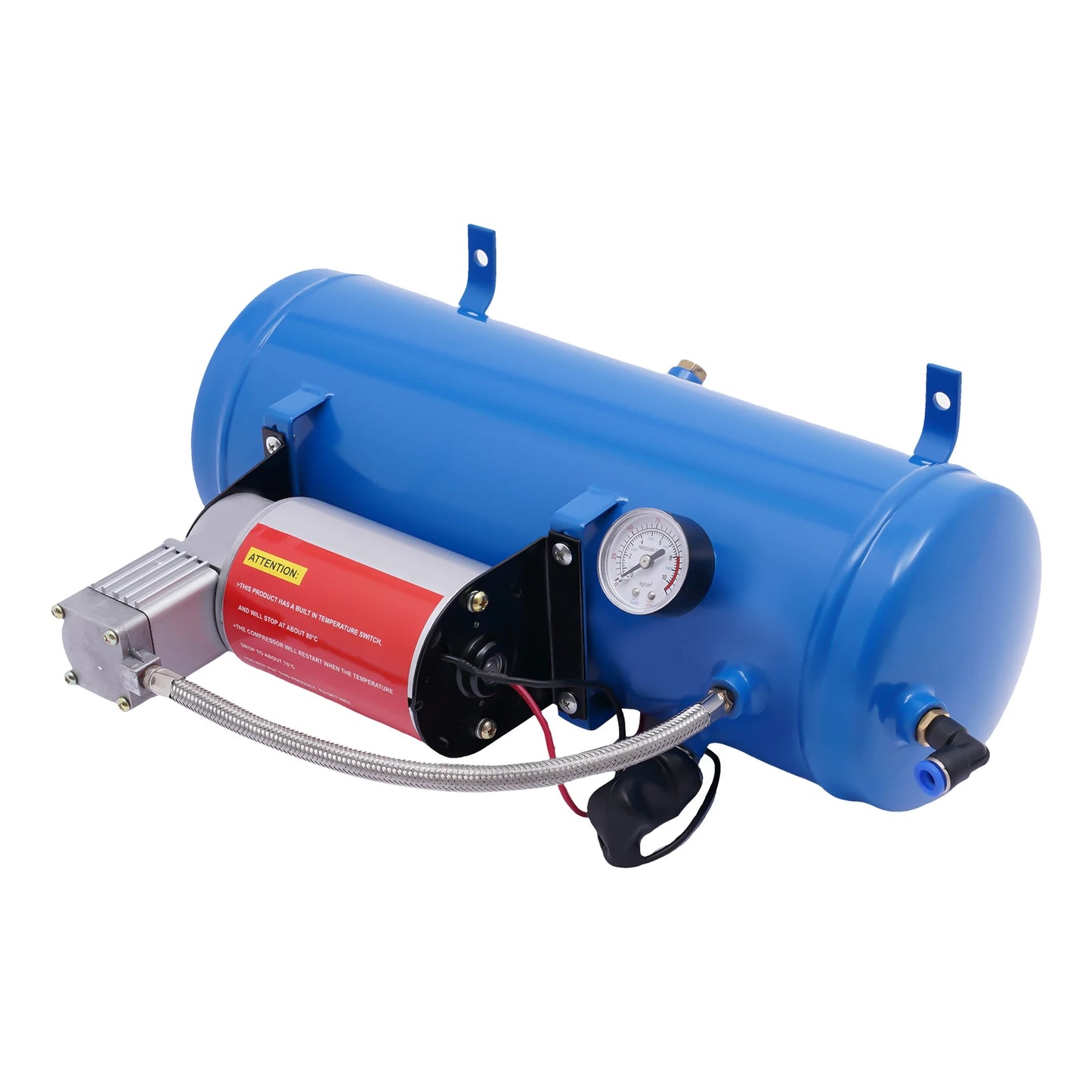 12V 150 PSI Train Horn Air Compressor Kit, 6L Tank