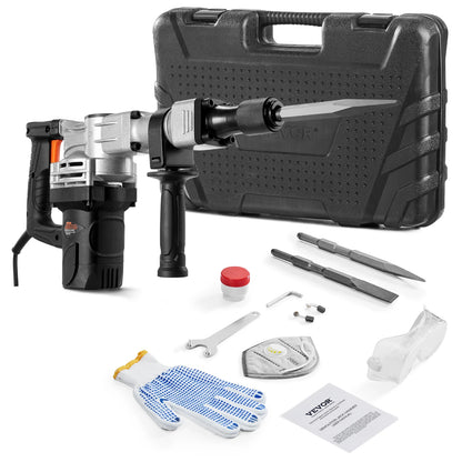 1400W Demolition Jack Hammer with Case & Gloves
