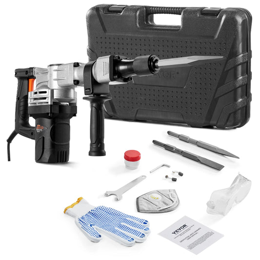 1400W Demolition Jack Hammer with Case & Gloves