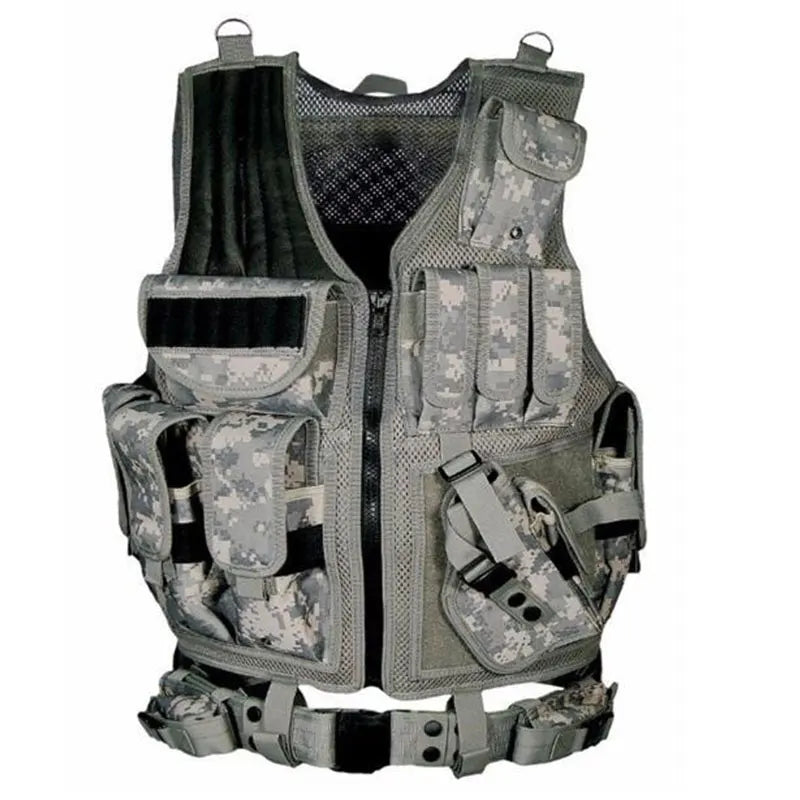 Tactical Security Vest - Adjustable Molle Combat