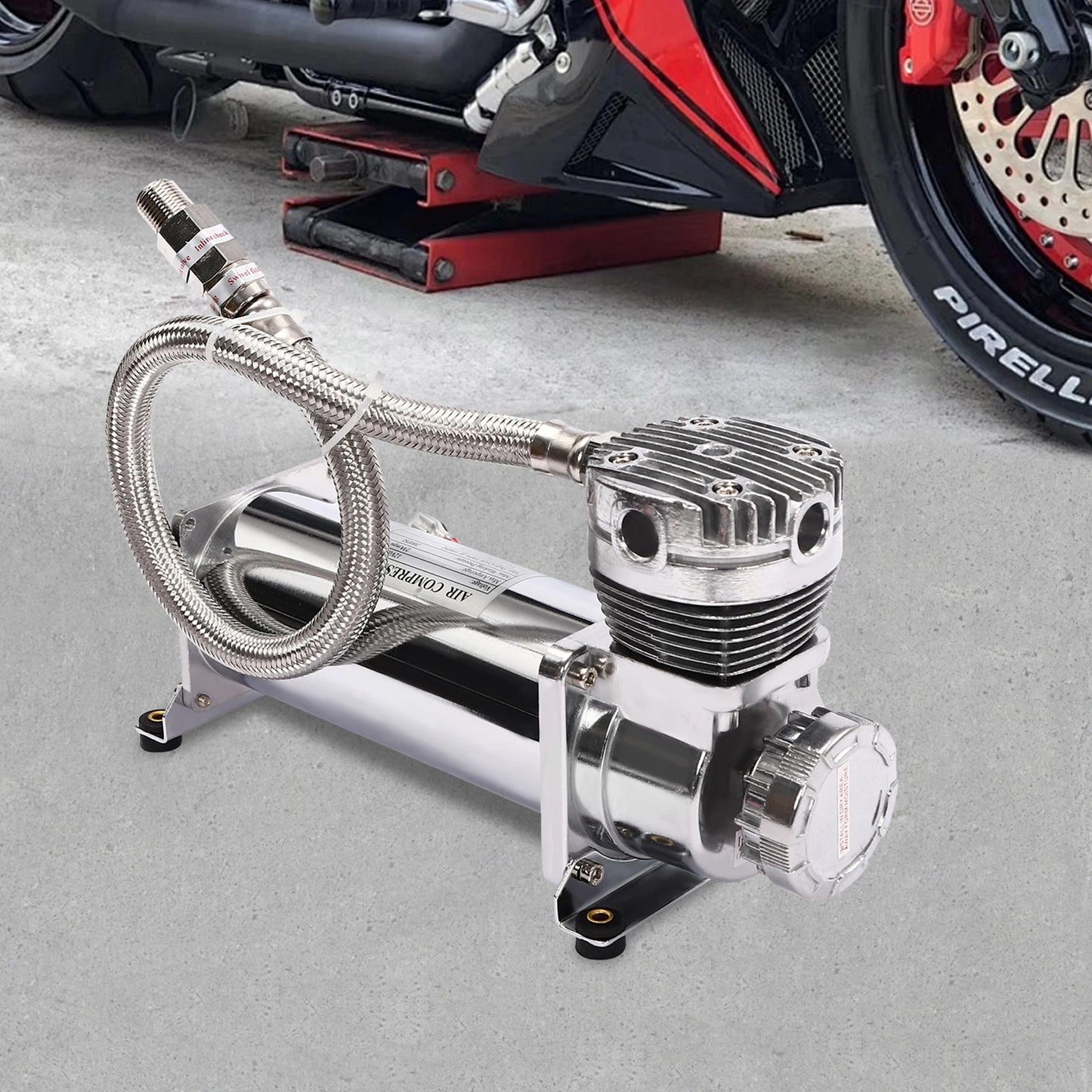 12V Air Suspension Compressor Kit 200 PSI, 50 L/Min