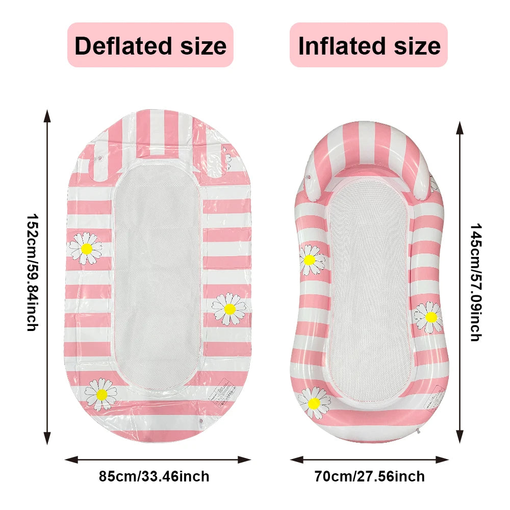 1 Piece Swimming Pool Floating Boat for Adults, Oversized Inflatable Swimming Pool Floating Lounge Chair Rafting Floating Board Suitable for Adult Swimming Pool Lake Beach Party