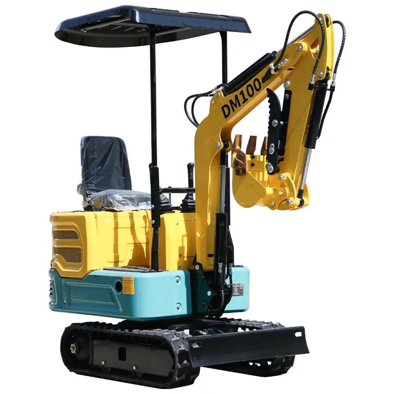 13.5hp 1 Ton Mini Excavator Trench Digger with Ceiling,Mechanical Thumb clamp, USA Stock CE/EPA/EURO5 compliance certificates