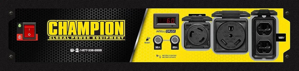 100522 4375/3500-Watt RV Ready Portable Generator with Wheel Kit, CARB