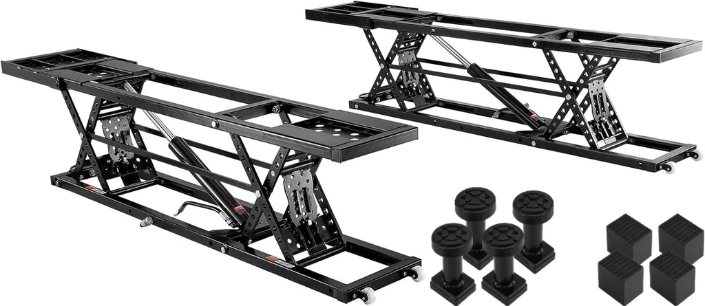Heavy-Duty Carbon Steel Truck Lift with 120V Power Unit, Portable Car Lift - 7,000 LBS Capacity, 26.8" Max. Height