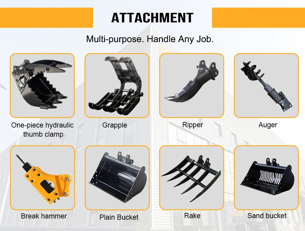 Mini Excavators 1.5 ton Mini Hydraulic Agricultural Digger for Garden Farm 1500 kg with Crawler Door to Door