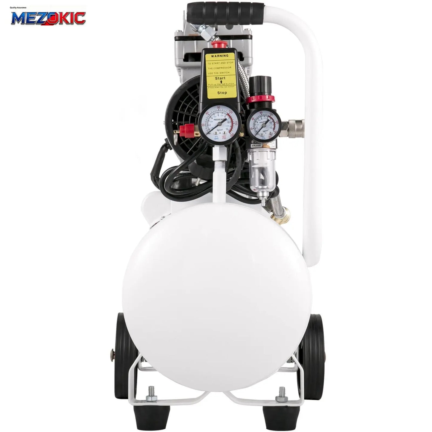 6.6 Gallon Quiet Pancake Air Compressor 115 PSI