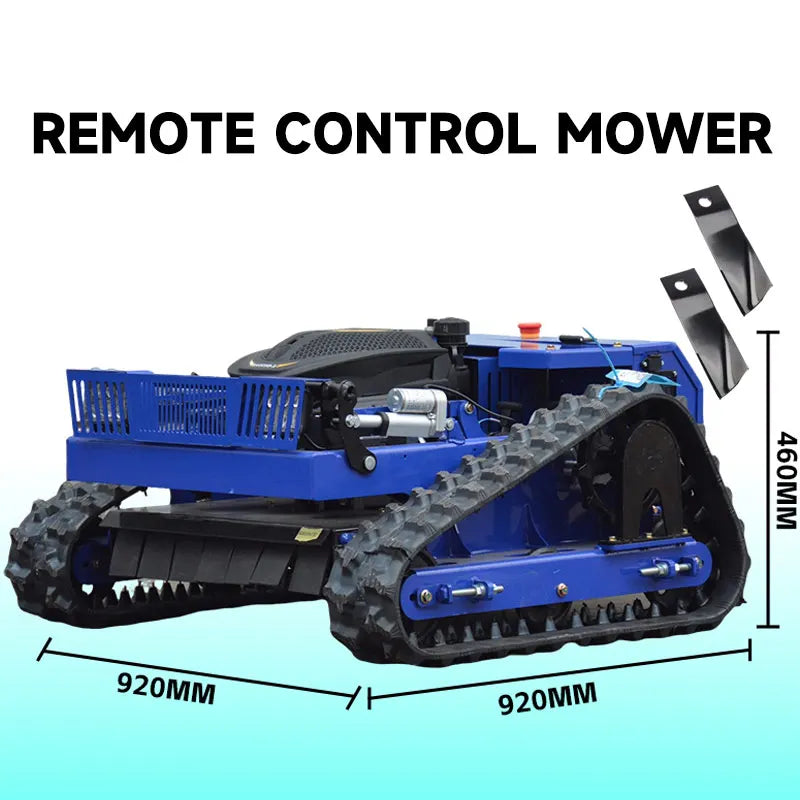 Wireless Remote Control Mower Robot Lawn Mower,All-Terrain Robotic Grass Cutter